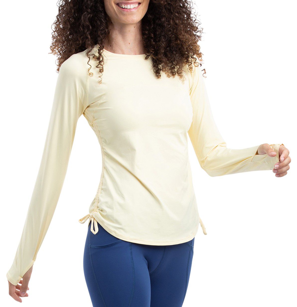 BloqUV Women's Drawstring Sun Protective UPF 50 Long Sleeve Shirt