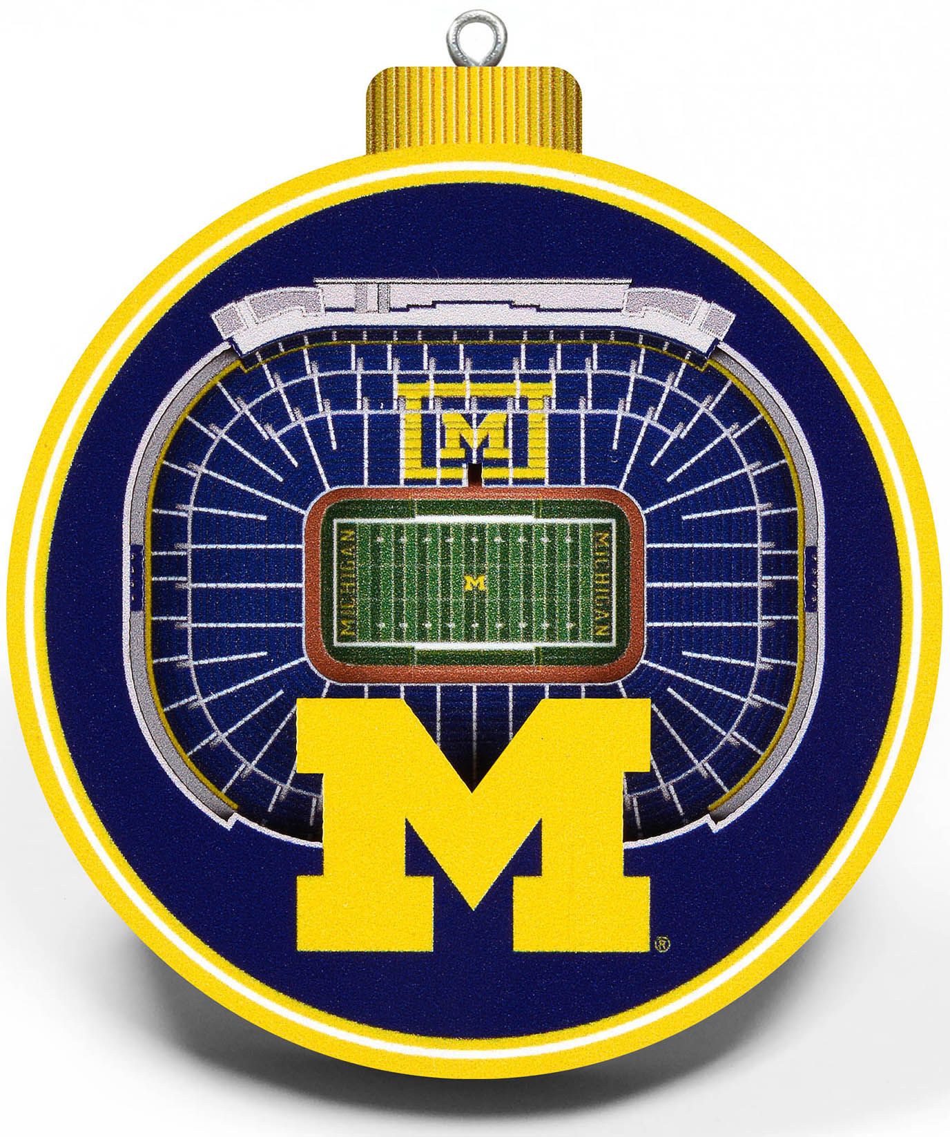 YouTheFan Michigan Wolverines 3D StadiumView Ornament