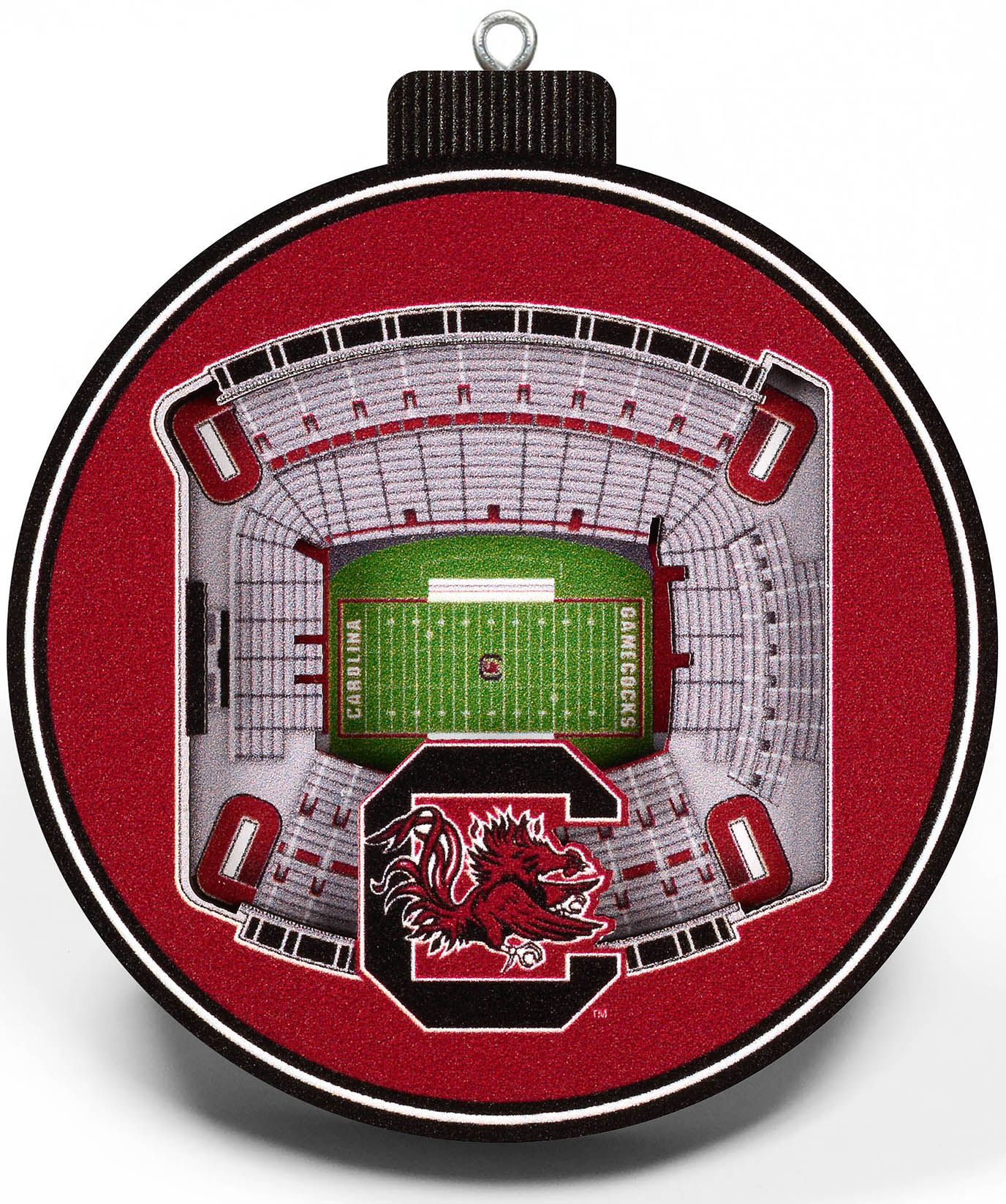 YouTheFan South Carolina Gamecocks 3D StadiumView Ornament