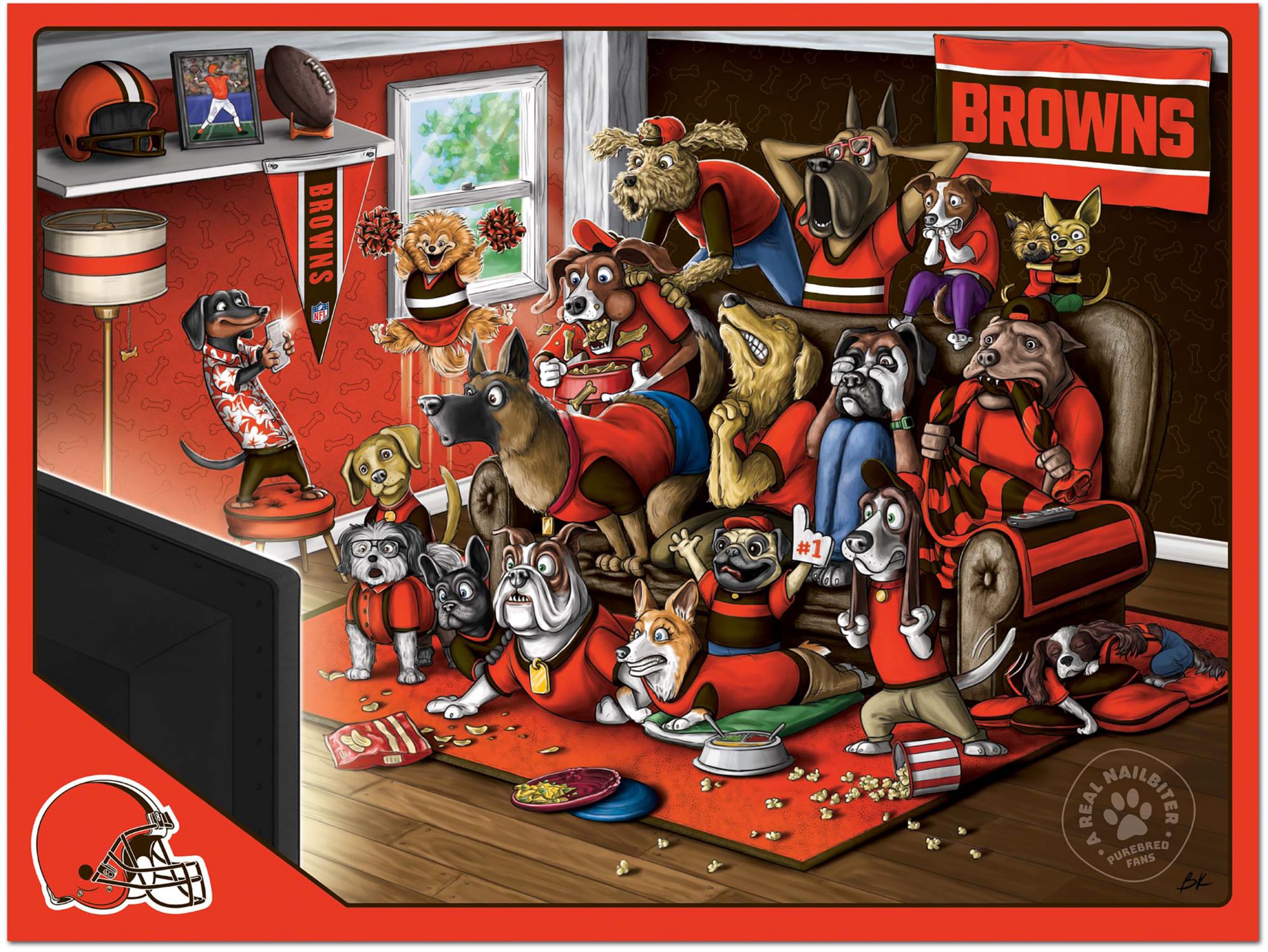 You The Fan Cleveland Browns 500-Piece Nailbiter Puzzle