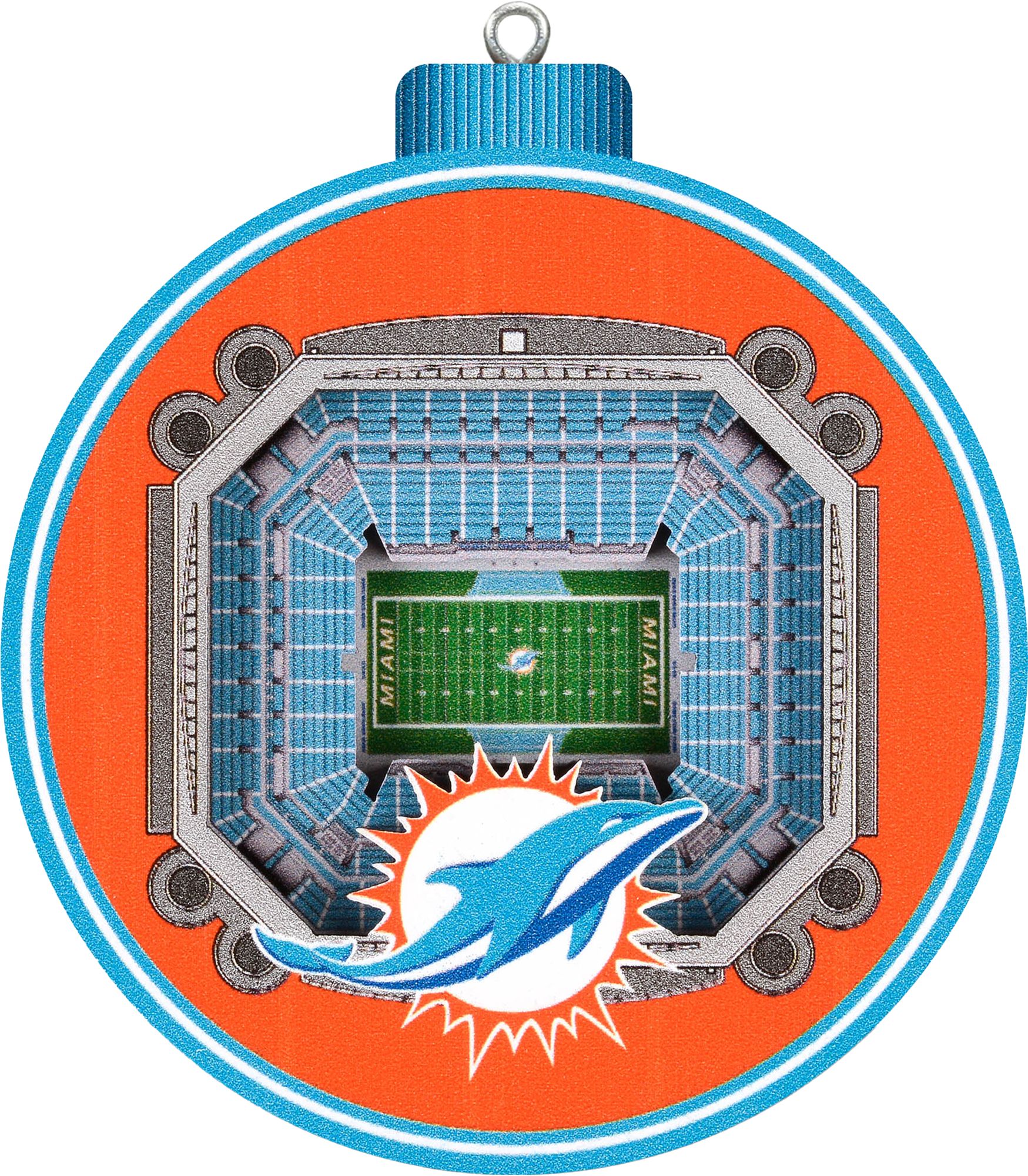 You The Fan Miami Dolphins 3D Stadium Ornament