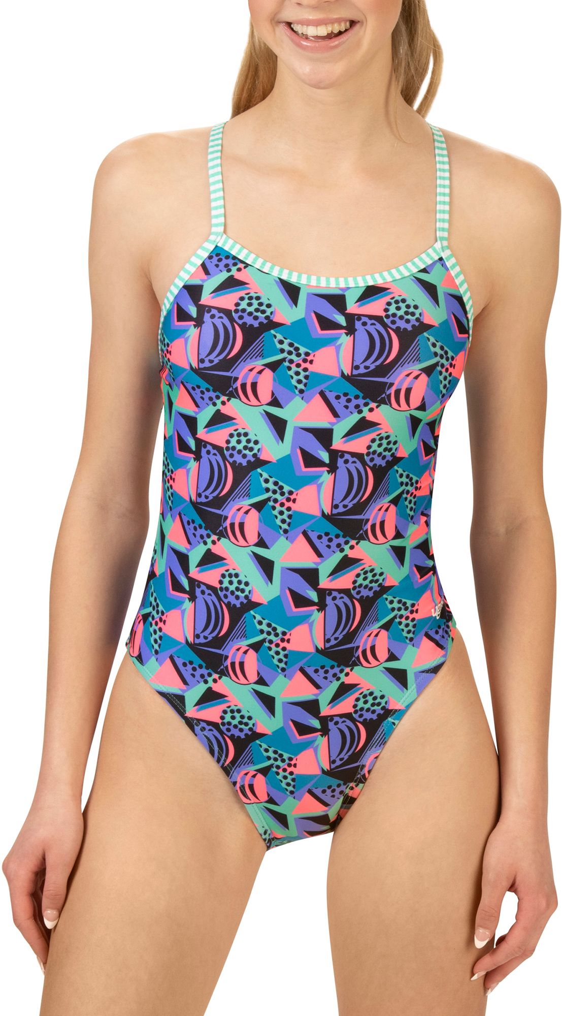 Dolfin Women's Uglies Print String Back One Piece Swimsuit