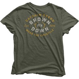 Catchin Deers Men's Brown It Down Short Sleeve T-Shirt
