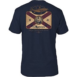 FloGrown Men's Vintage Fishing Sign T-Shirt