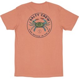 Salty Crew Men's Blue Crabber Premium Short Sleeve T-Shirt
