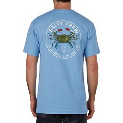 Salty Crew Men's Blue Crabber Premium Short Sleeve T-Shirt