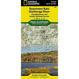 National Geographic Brasstown, Chattooga Map