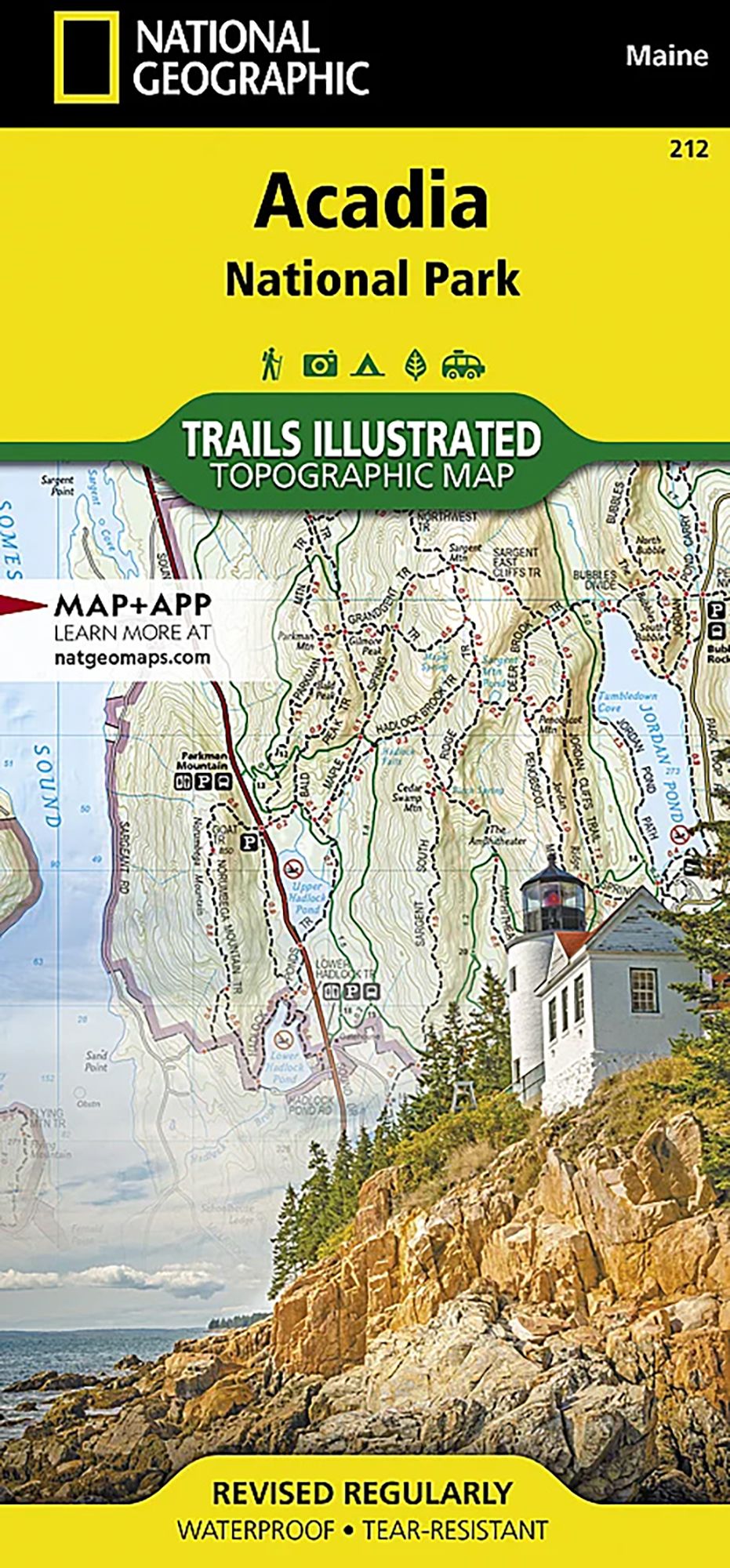 National Geographic Acadia National Park Map