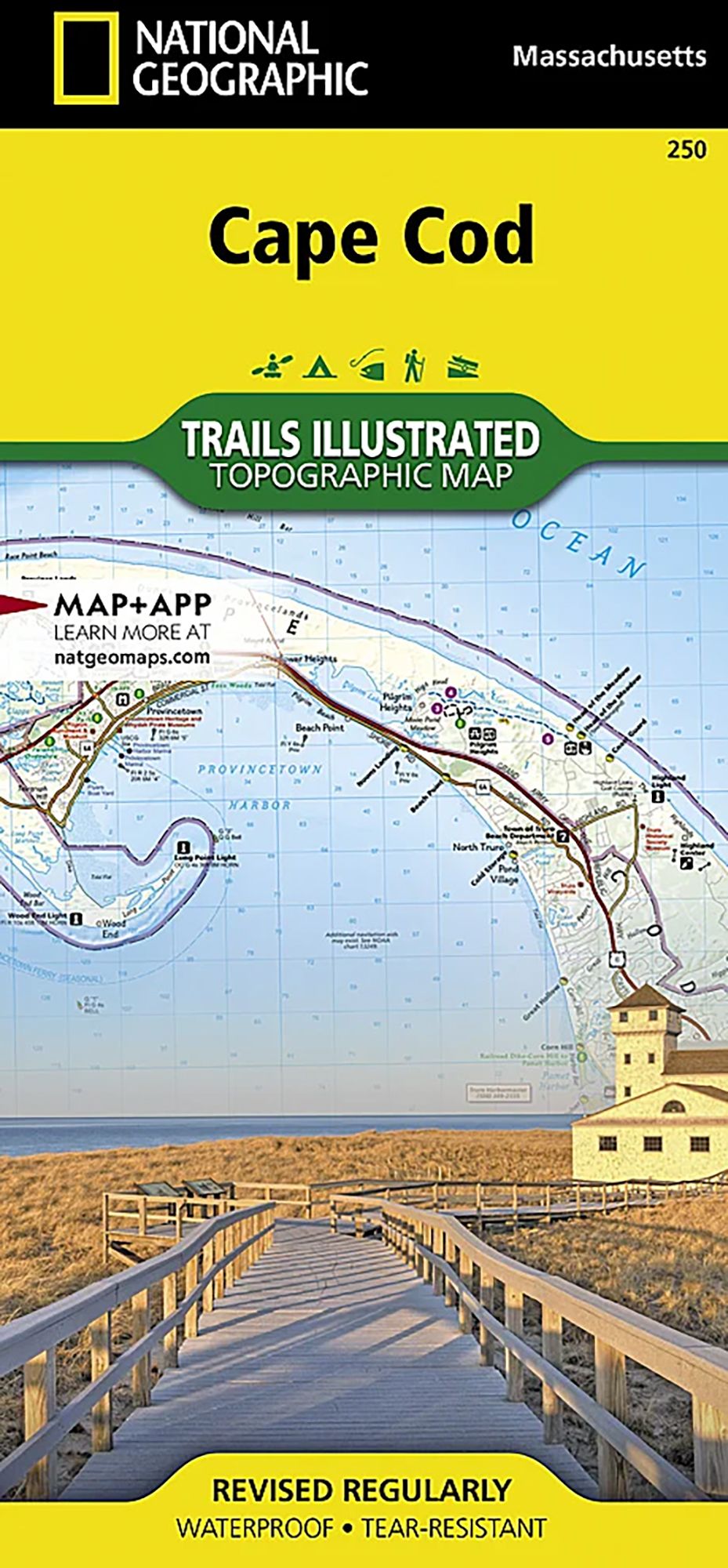 National Geographic Cape Cod Map