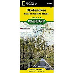 National Geographic Okefenokee Refuge Map