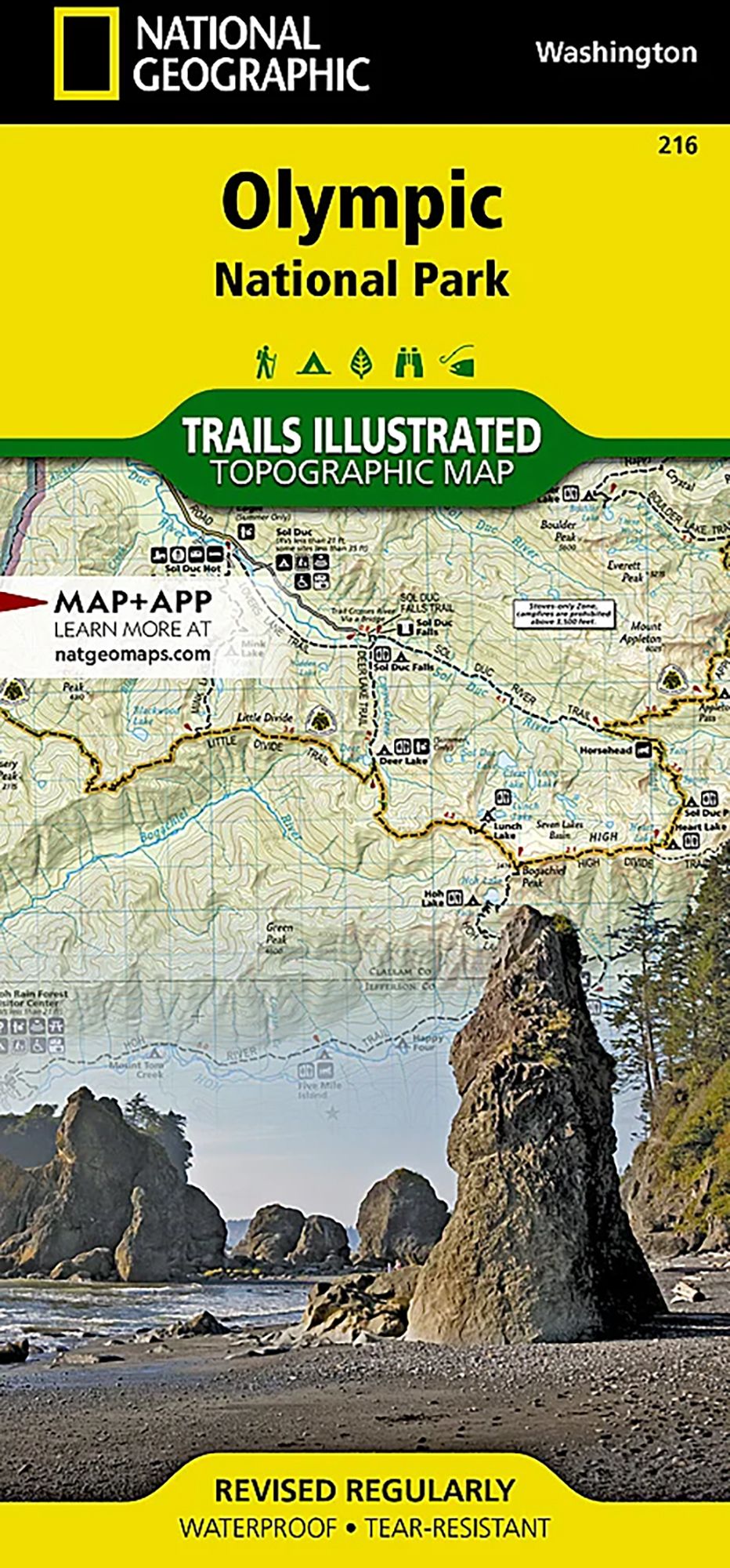 National Geographic Olympic National Park Map