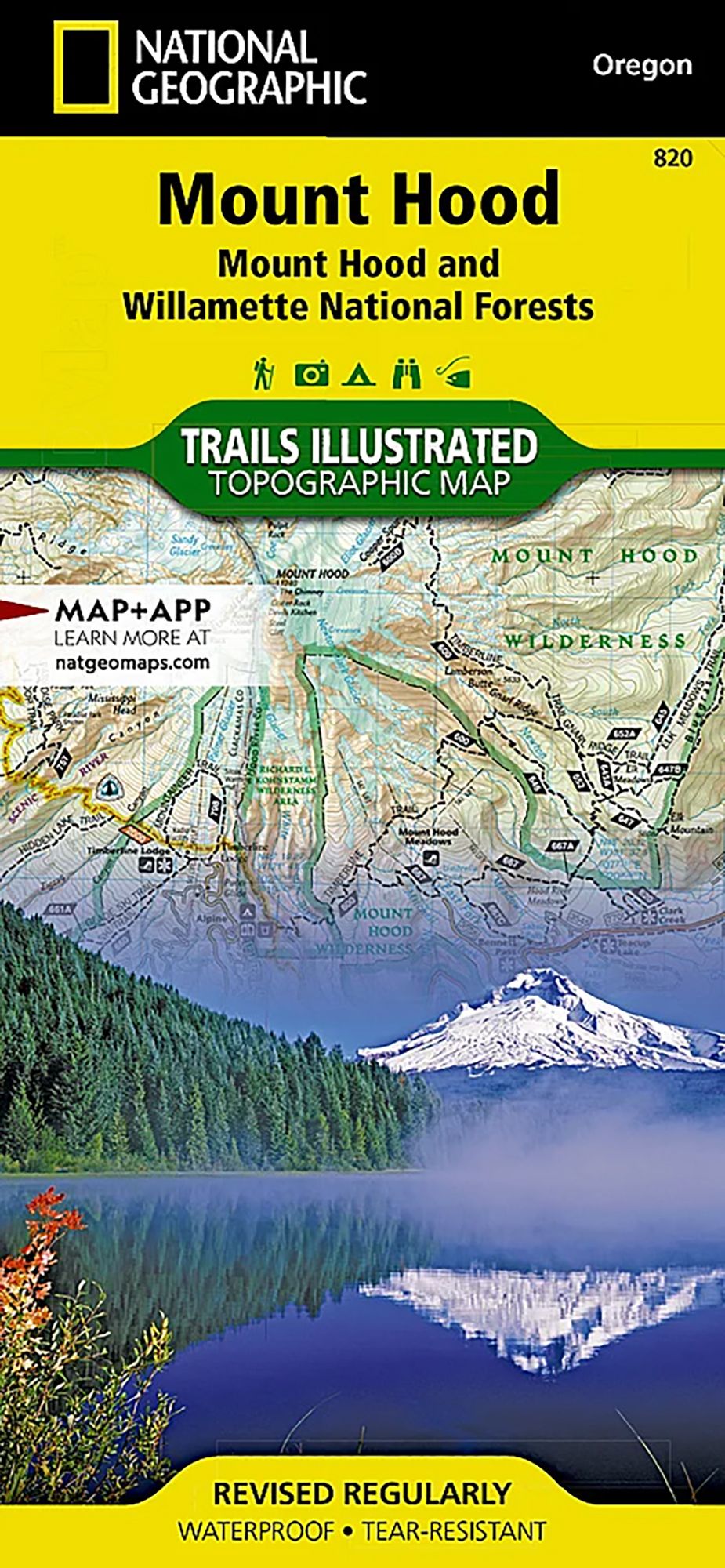 National Geographic Mount Hood Map