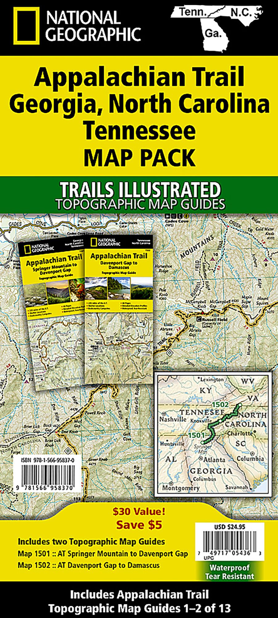 National Geographic AT, GA, NC, TN Map Pack