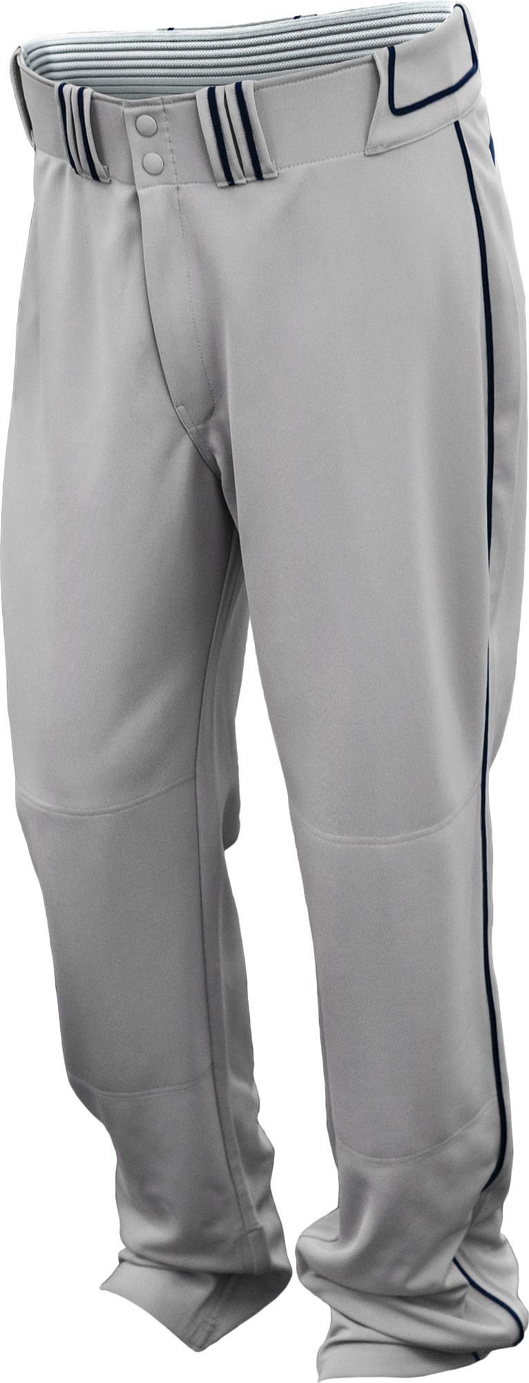 Easton Men's Walk-Off Velcro Adjustable Length Piped Baseball Practice Pants - Gray