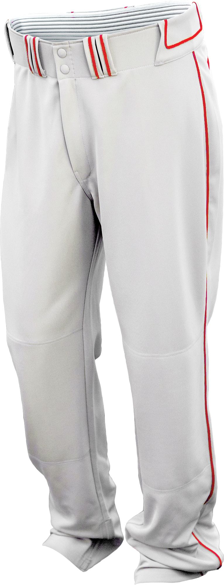 Easton Men's Walk-Off Velcro Adjustable Length Piped Baseball Practice Pants - White