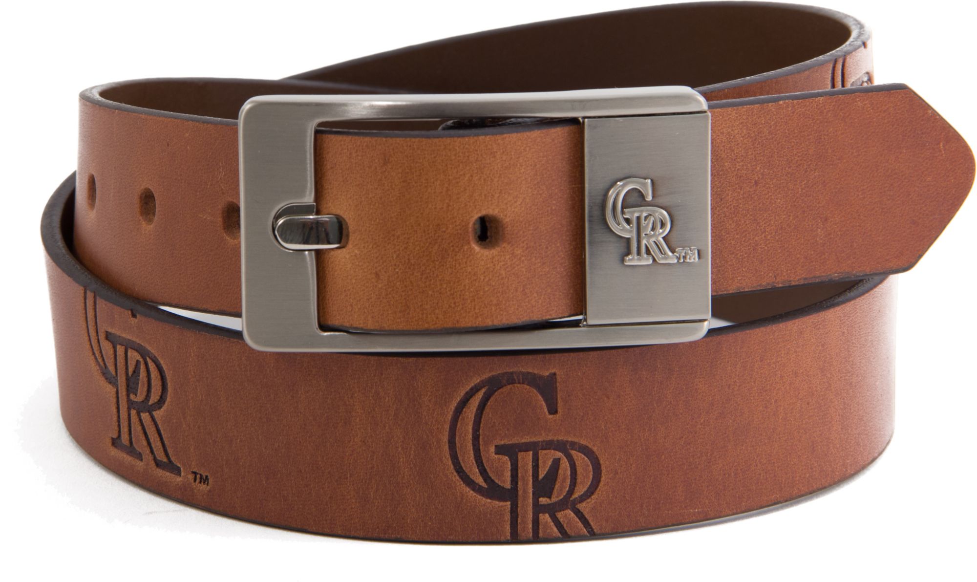 Eagles Wings Men's Colorado Rockies Leather Belt