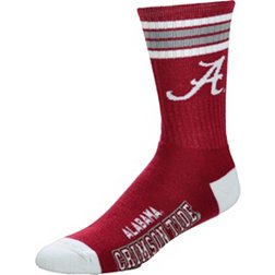 For Bare Feet Youth Alabama Crimson Tide 4-Stripe Deuce Socks