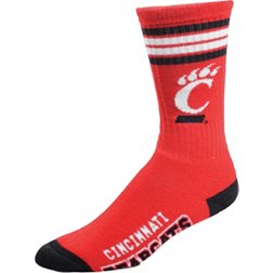 For Bare Feet Youth Cincinnati Bearcats 4-Stripe Deuce Socks
