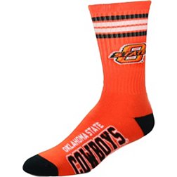 For Bare Feet Oklahoma State Cowboys 4-Stripe Deuce Socks