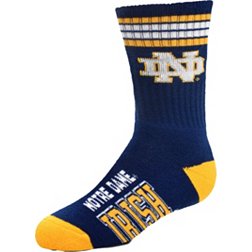 For Bare Feet Youth Notre Dame Fighting Irish 4-Stripe Deuce Socks