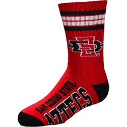 For Bare Feet Youth San Diego State Aztecs 4-Stripe Deuce Socks
