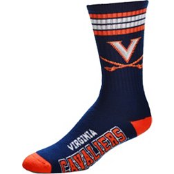 For Bare Feet Youth Virginia Cavaliers 4-Stripe Deuce Socks