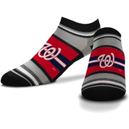 For Bare Feet Washington Nationals Streak Socks