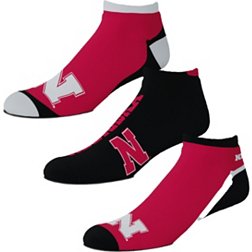 For Bare Feet Nebraska Cornhuskers 3 Pack Socks