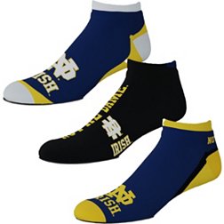 For Bare Feet Notre Dame Fighting Irish 3 Pack Socks
