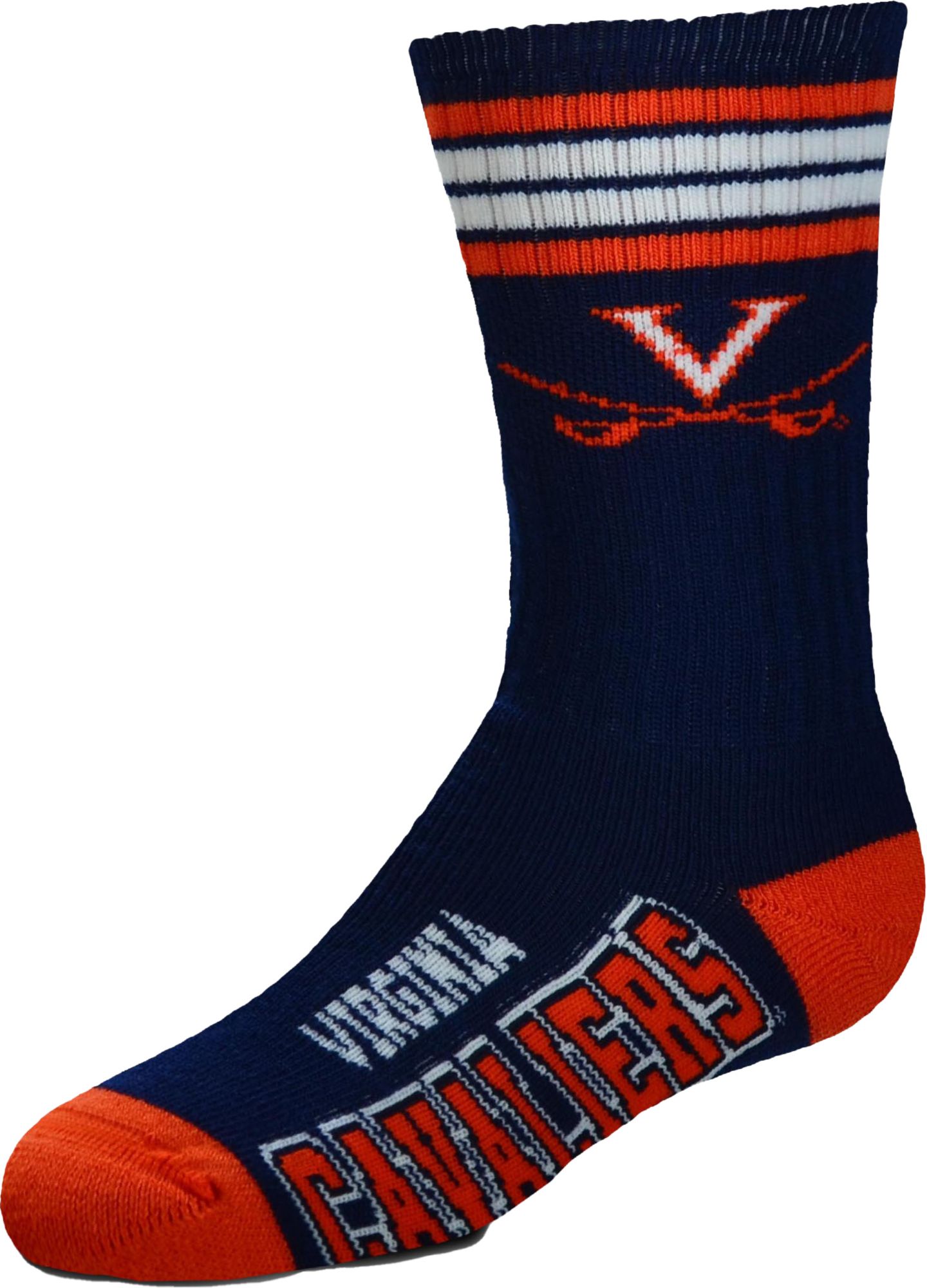 For Bare Feet Youth Virginia Cavaliers Deuce Sock