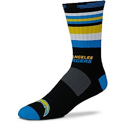 For Bare Feet Los Angeles Chargers Black Rave Socks