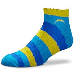 For Bare Feet Los Angeles Chargers Rainbow II Cozy Socks