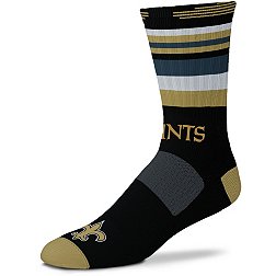 For Bare Feet New Orleans Saints Black Rave Socks