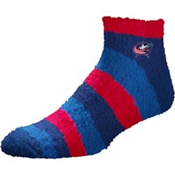 For Bare Feet Columbus Blue Jackets Rainbow II Cozy Socks