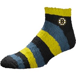 For Bare Feet Boston Bruins Rainbow II Cozy Socks