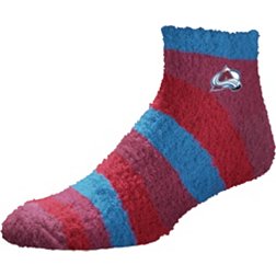 For Bare Feet Colorado Avalanche Rainbow II Cozy Socks