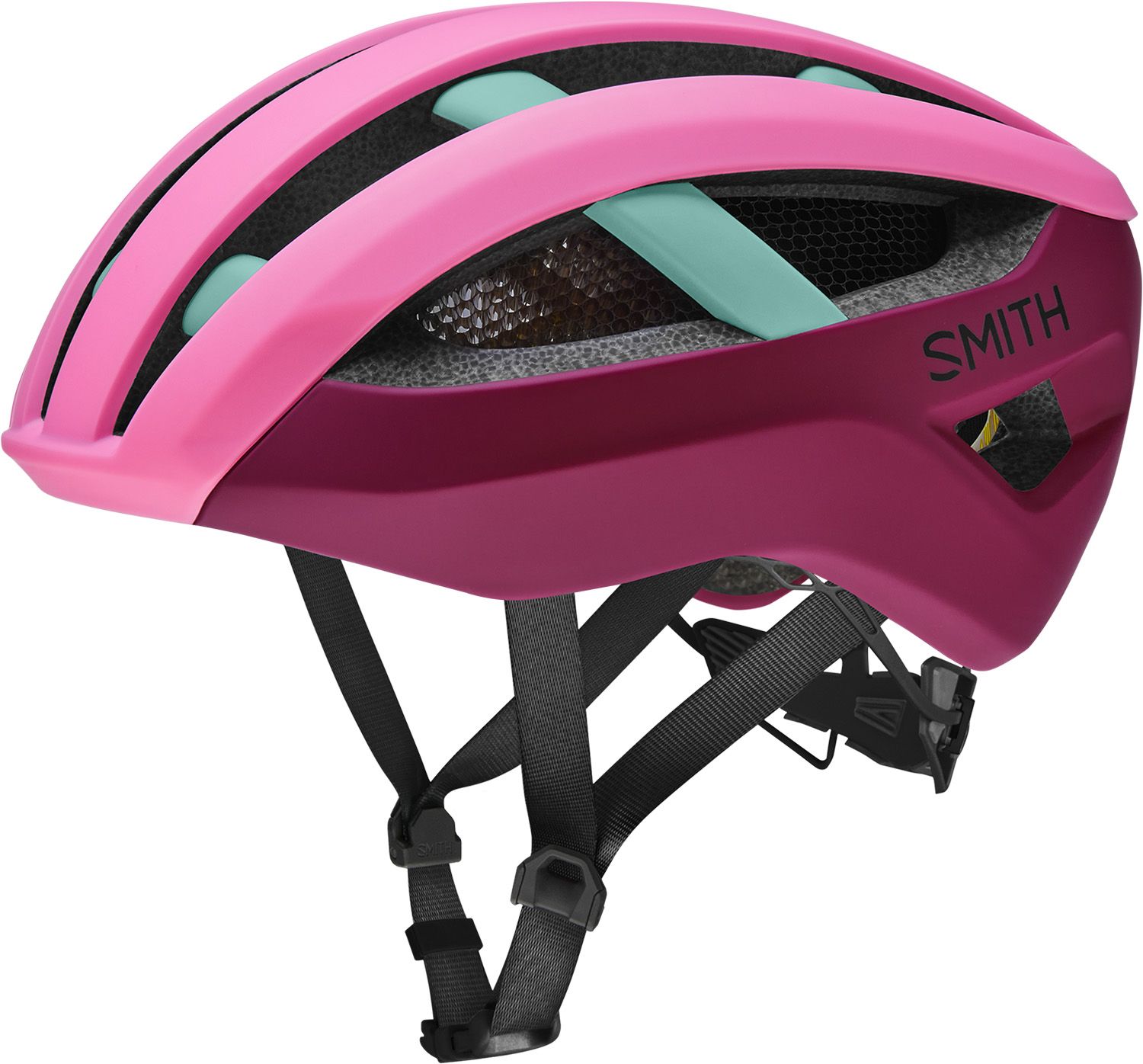Photos - Bike Helmet Smith Network MIPS , Medium, Matte Flamingo/Merlot 22FJLASSSNMP 