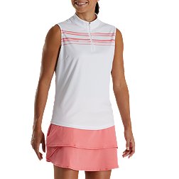 FootJoy Women's Sleeveless Watercolor Block Golf Polo