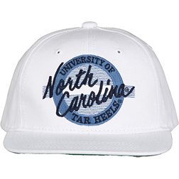 The Game North Carolina Tar Heels White Circle Adjustable Hat