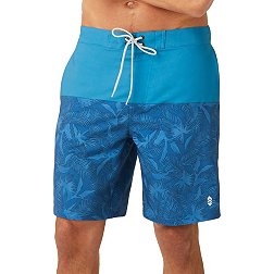 Free Country Men's Vintage Palm Surf Shorts