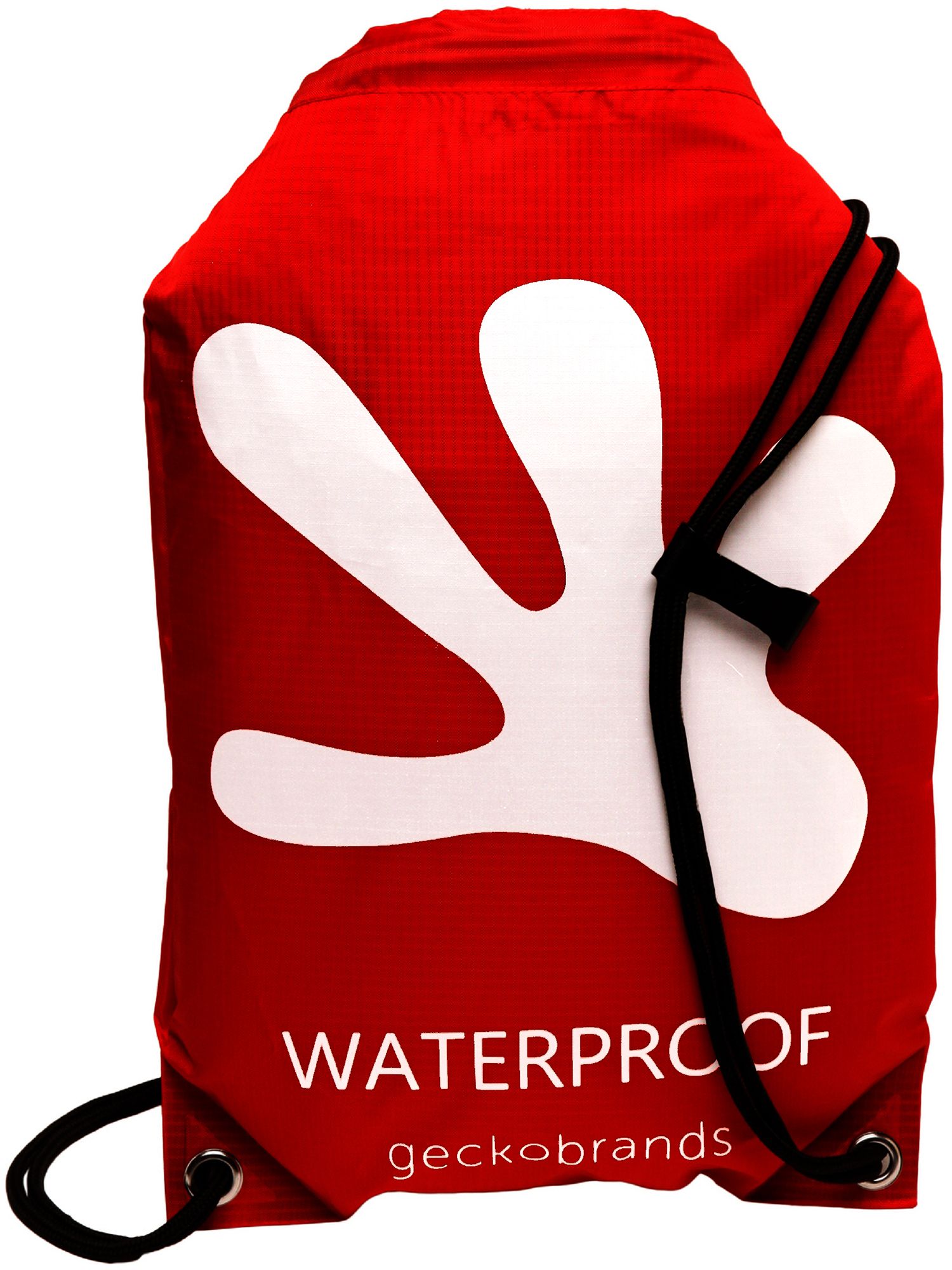 geckobrands Waterproof 10L Drawstring Bag - Red