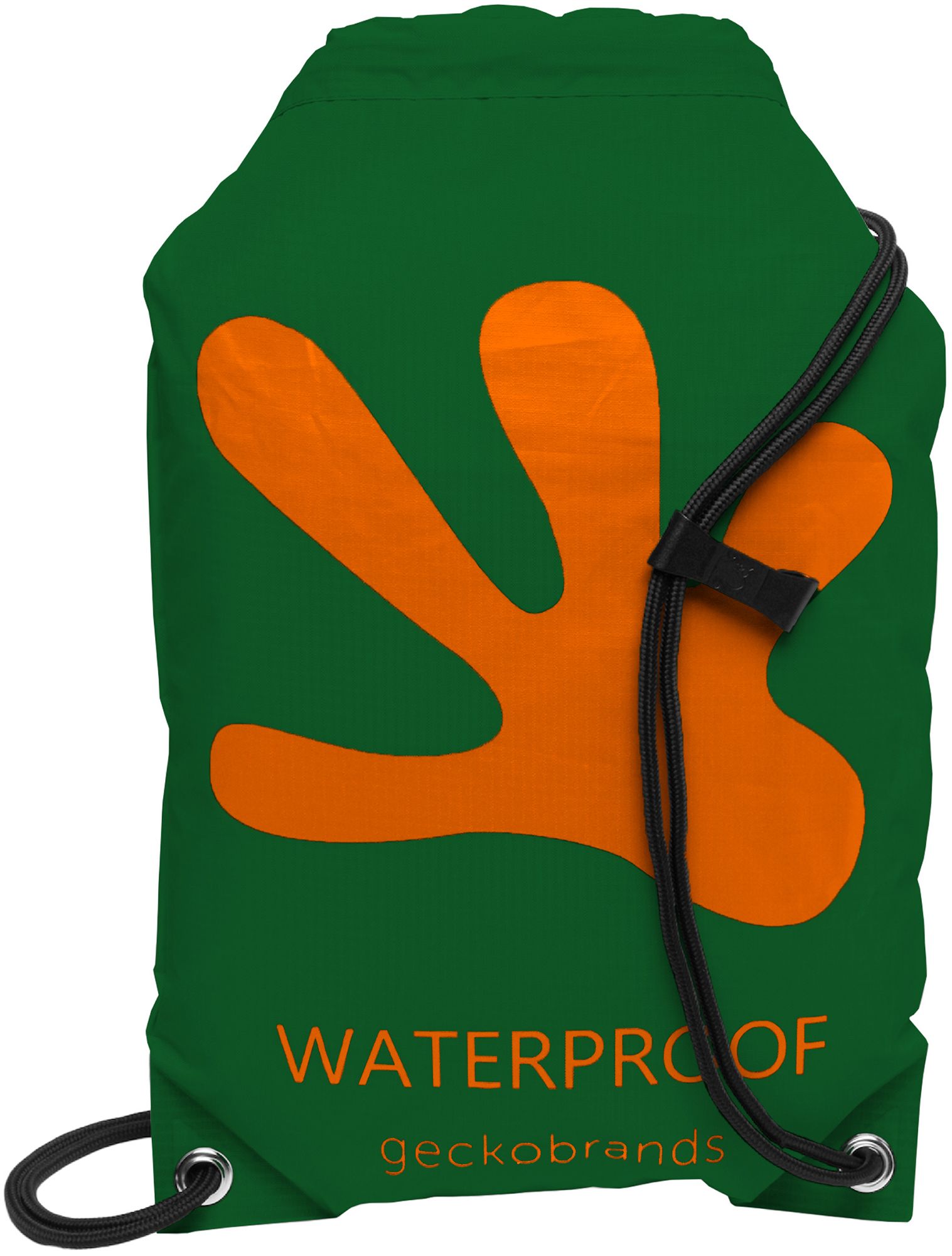 geckobrands Waterproof 10L Drawstring Bag - Green