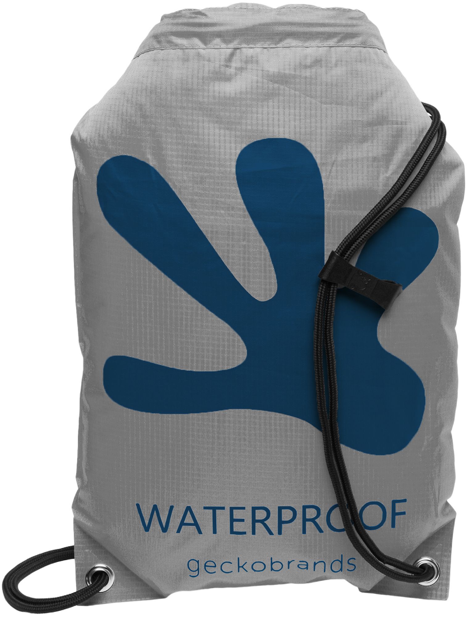geckobrands Waterproof 10L Drawstring Bag - Gray