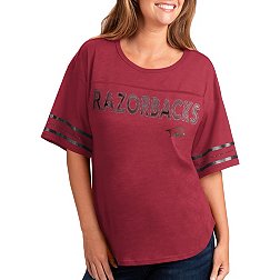 G-III For Her Women's Arkansas Razorbacks Cardinal Extra Point T-Shirt
