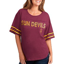 G-III For Her Women's Arizona State Sun Devils Maroon Extra Point T-Shirt