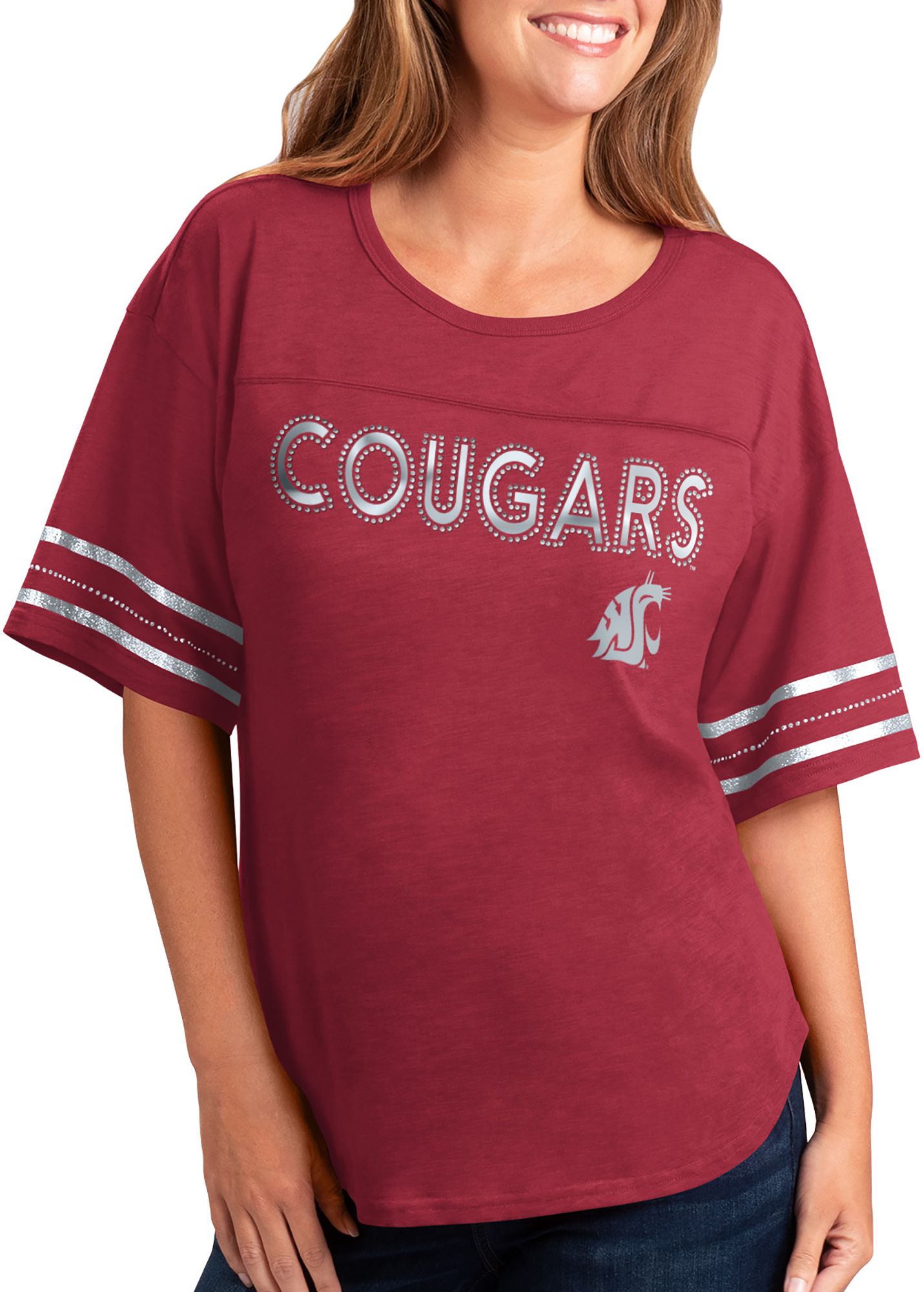 G-III For Her Women's Washington State Cougars Crimson Extra Point T-Shirt
