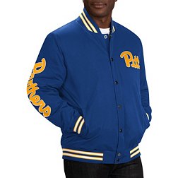 G-III Men's Pitt Panthers Blue Swingman Varsity Jacket