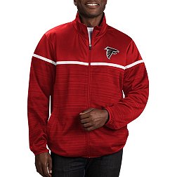 G-III Men's Atlanta Falcons Huddle Full-Zip Red Track Jacket