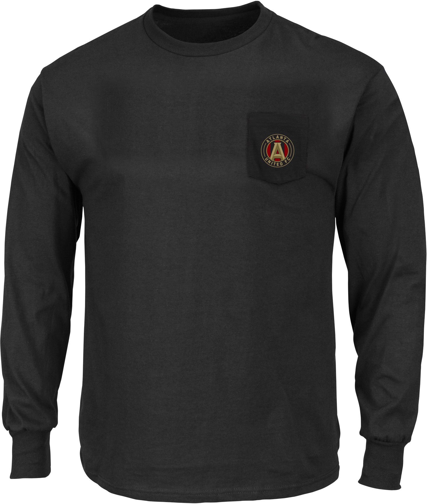 MLS Big &amp; Tall Atlanta United FC One Pocket Black Long Sleeve Jersey - Black