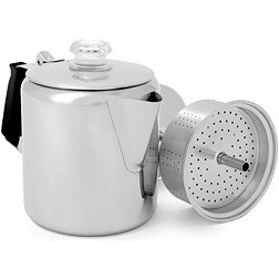 GSI Outdoors Glacier Stainless 6 Cup Coffee Percolator with Silicone Handle